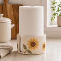 Keramik-Papierhandtuchhalter Sonnenblumenform Vintage Landhausstil Küchenrollenhalter