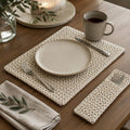 Platzsets mit Kieselstruktur, minimalistische Platzsets